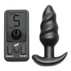XR Brands BANG Swirl Butt Plug Télécommande LCD