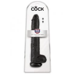 Gode KING COCK 14" 35cm Black