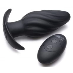 XR Brands Kinetic Thumping 7X Swirled Anal Plug
