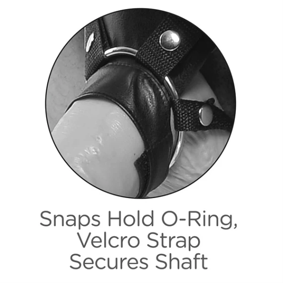 KING COCK Harnais Double Gode Ceinture Noir 28cm – Image 4