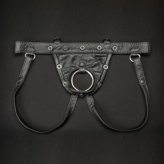 Leather Hidden Ring Jock – Image 2