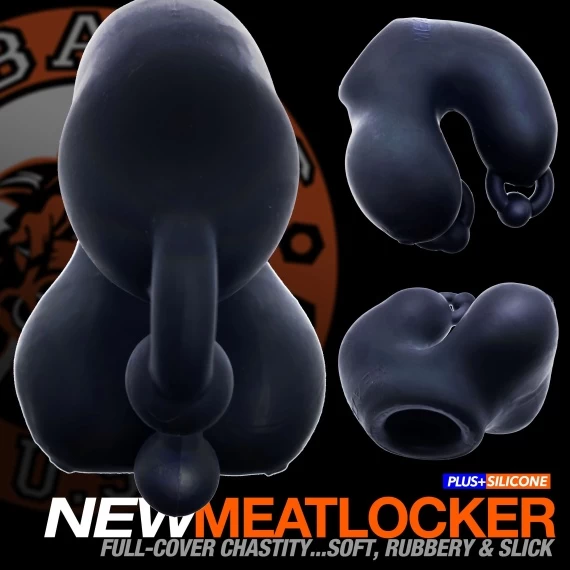 Oxballs MEATLOCKER Full Cover Chastity Black – Image 10