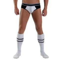 Mister B URBAN Chaussettes De Football Blanc