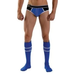 Mister B URBAN Chaussettes De Football Bleu
