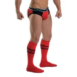 Mister B URBAN Chaussettes De Football Rouge