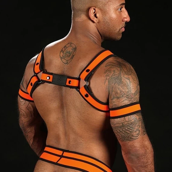 Neo Bold Bulldog Harness Orange – Image 2