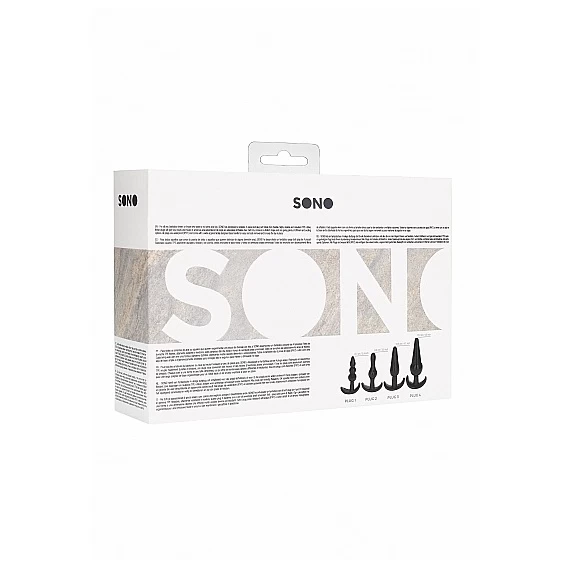 Sono No. 80 - 4-Piece Butt Plug Set - Black – Image 2