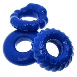 Oxballs OX BONEMAKER Pack De 3 Cockrings Bleus